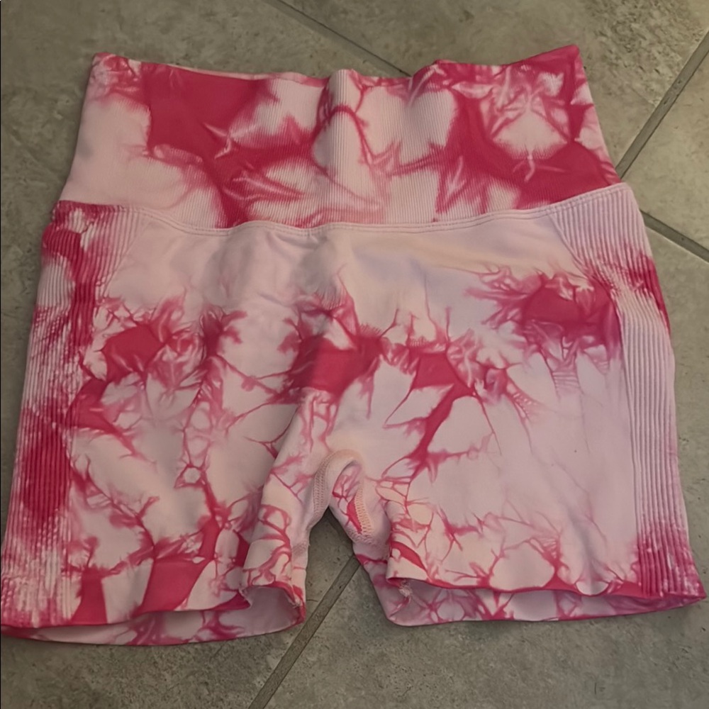 Pink Gym Tie-Dye Women's Shorts